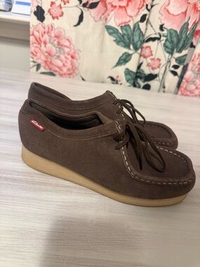 Clarks Brown Suede Wallabees